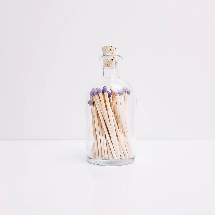 Colored Matches In Apothecary Jar